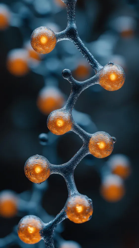 Scientific illustration of the AVP hormone for fluid balance